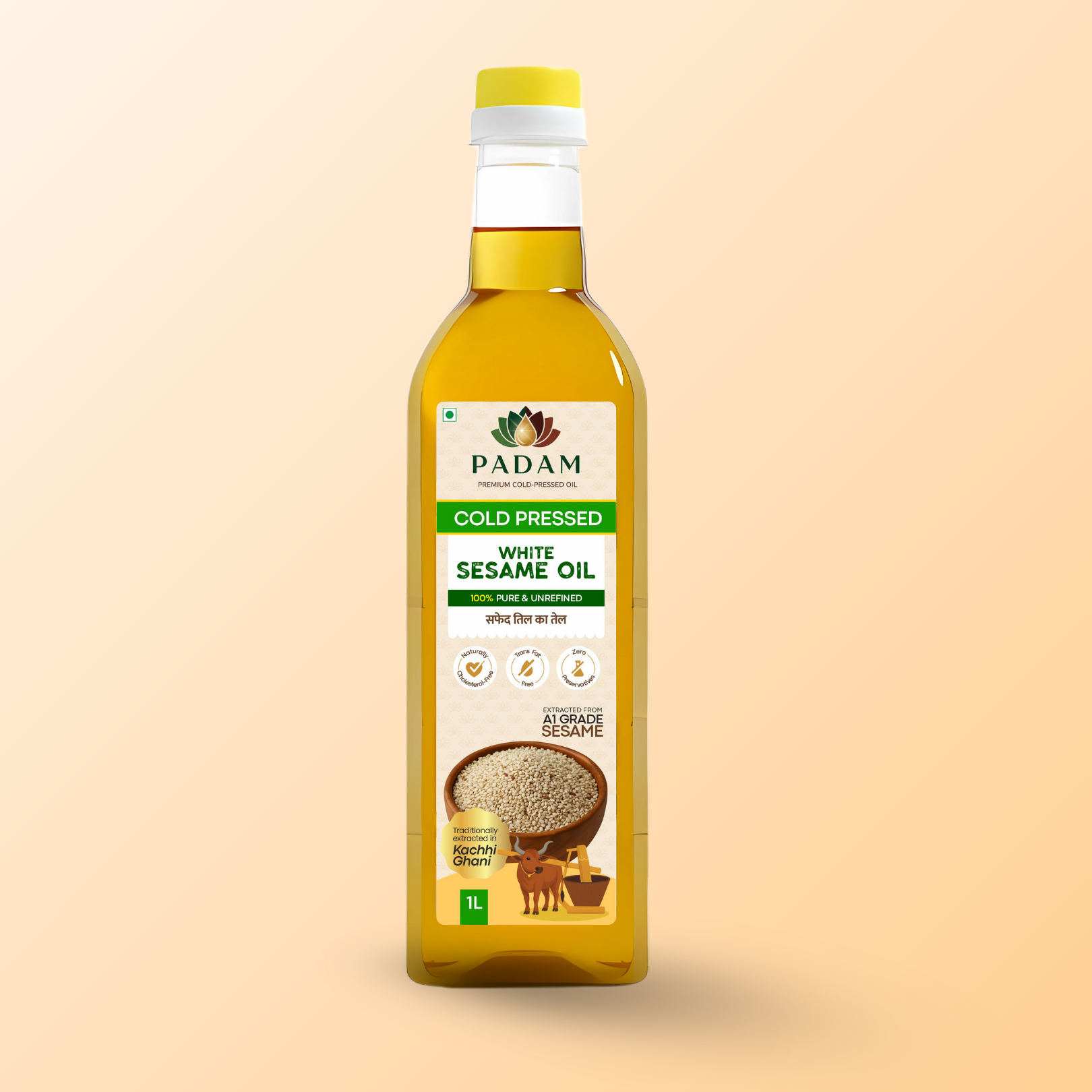 Padam Cold Pressed White Sesame Oil